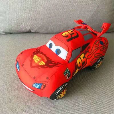 25cm Niestandardowy wypchany samochód z kreskówek Red Mcqueen Car Toy Printing Logo
