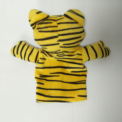Nowość Tiger Leopard Plush Animal Puppet Pluszowe zabawki Miękkie lalki ręczne