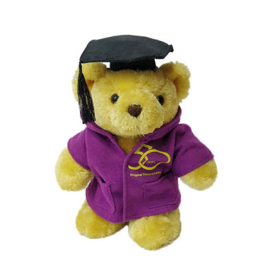 Doctorial Hat Teddy Bear Wypchana zabawka OEM Niestandardowe pluszowe zabawki dla zwierząt