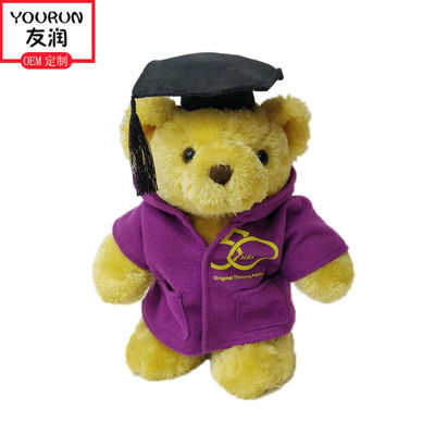 Doctorial Hat Teddy Bear Wypchana zabawka OEM Niestandardowe pluszowe zabawki dla zwierząt