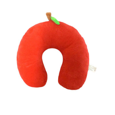Czerwona bawełniana poduszka Memory Slow Rebound U Pillow Travel Nap Plush Neck Pillow