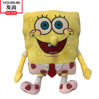 OEM pluszowe zabawki anime 40 cm Spongebob pluszowa poduszka prezent urodzinowy dla dzieci
