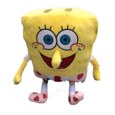 OEM pluszowe zabawki anime 40 cm Spongebob pluszowa poduszka prezent urodzinowy dla dzieci