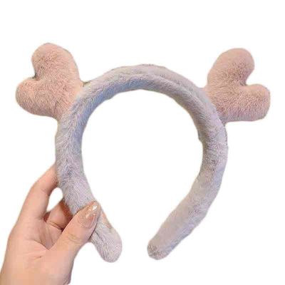 Pluszowe spinki do włosów do mycia twarzy