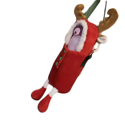 Christmas Deer termos pluszowy pokrowiec na kubek śliczny podwieszany kubek na wodę pluszowy pokrowiec