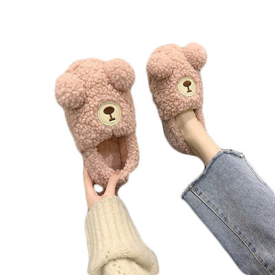 Plush Cartoon Lamb Ciepłe wypchane kapcie dla dorosłych Pluszowe dekoracje do domu