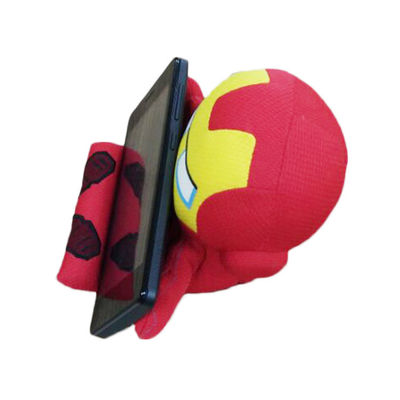 13cm czerwony New Fashion Superman Alliance Desktop Plush Mobile Phone Rack
