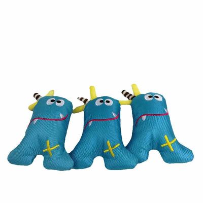 Odporne na ugryzienia Oxford Blue Triangle Sea Monster Pluszowe zabawki dla zwierząt