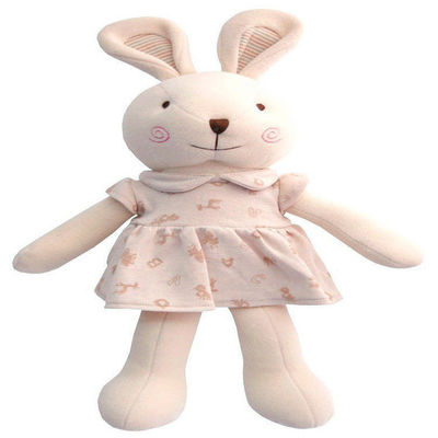 Zmywalna ręcznie miękka zabawka dla dzieci 25 cm Pink Bunny