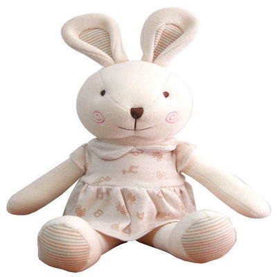Zmywalna ręcznie miękka zabawka dla dzieci 25 cm Pink Bunny