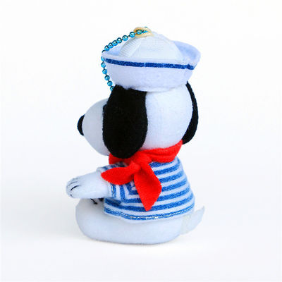 Hurtownia 15 Cm Piękny garnitur marynarski Snoopy pluszowy breloczek do torby wisiorek mały chłopiec prezent