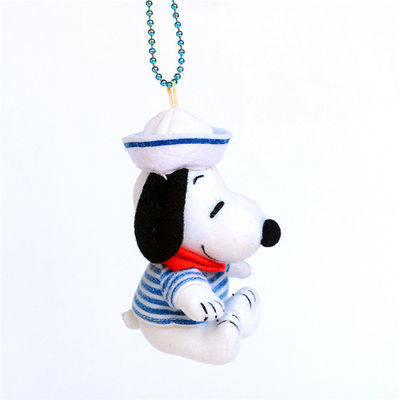 Hurtownia 15 Cm Piękny garnitur marynarski Snoopy pluszowy breloczek do torby wisiorek mały chłopiec prezent