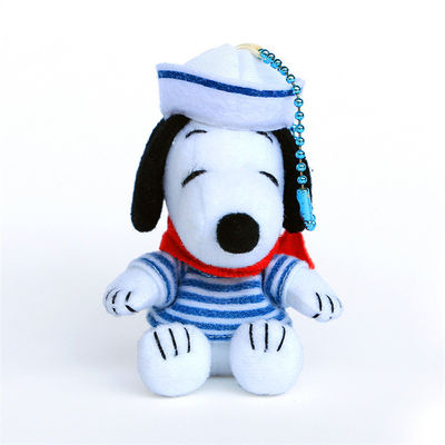 Hurtownia 15 Cm Piękny garnitur marynarski Snoopy pluszowy breloczek do torby wisiorek mały chłopiec prezent