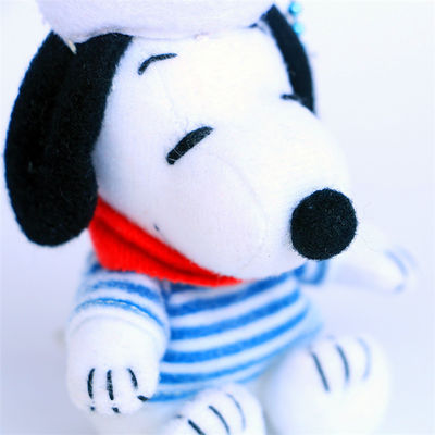 Hurtownia 15 Cm Piękny garnitur marynarski Snoopy pluszowy breloczek do torby wisiorek mały chłopiec prezent