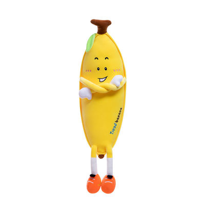 Poduszka dekoracyjna pluszowa do domu z motywem bananowym
