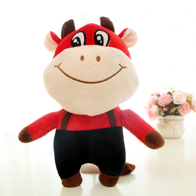 EN71 30cm Przyjazna dla skóry firma Zodiak Cow pluszowa lalka