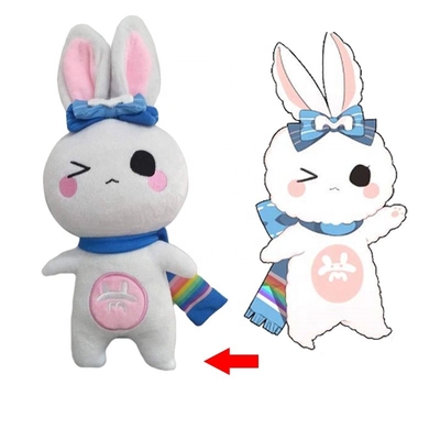 Kawaii pluszowa nadziewana zabawka króliczek z certyfikatem EN71