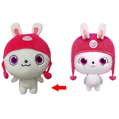 Kawaii pluszowa nadziewana zabawka króliczek z certyfikatem EN71