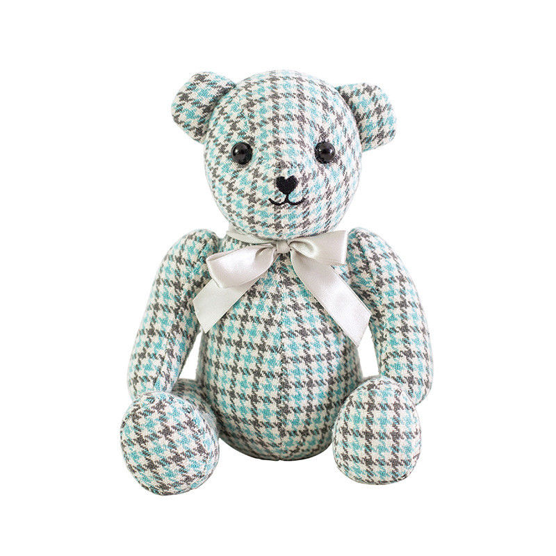 300g 23cm Grid Cubs Teddy Bear Pluszowe Zabawki Tkanina Lalka Baby Comfort Teddy