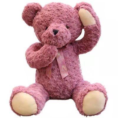 Rose Red Girl Sleep Cuddle Shy Teddy Bear Pluszowe zabawki Mała śliczna szmaciana lalka 85 cm