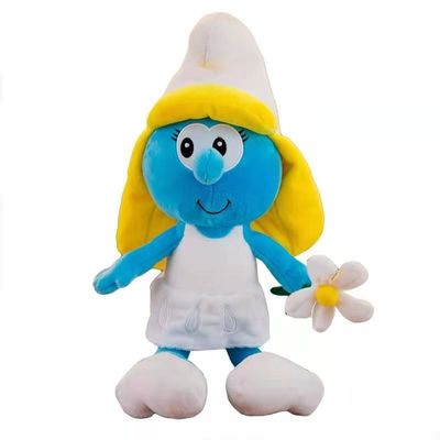 40cm Cartoon Smerf wypchane zwierzę pluszowe zabawki anime niebieski ojciec niebieska siostra