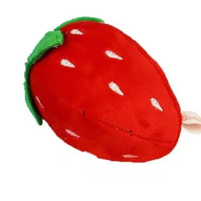 10cm Cartoon truskawka pluszowy wisiorek miękka zabawka brelok na prezent urodzinowy samochodu
